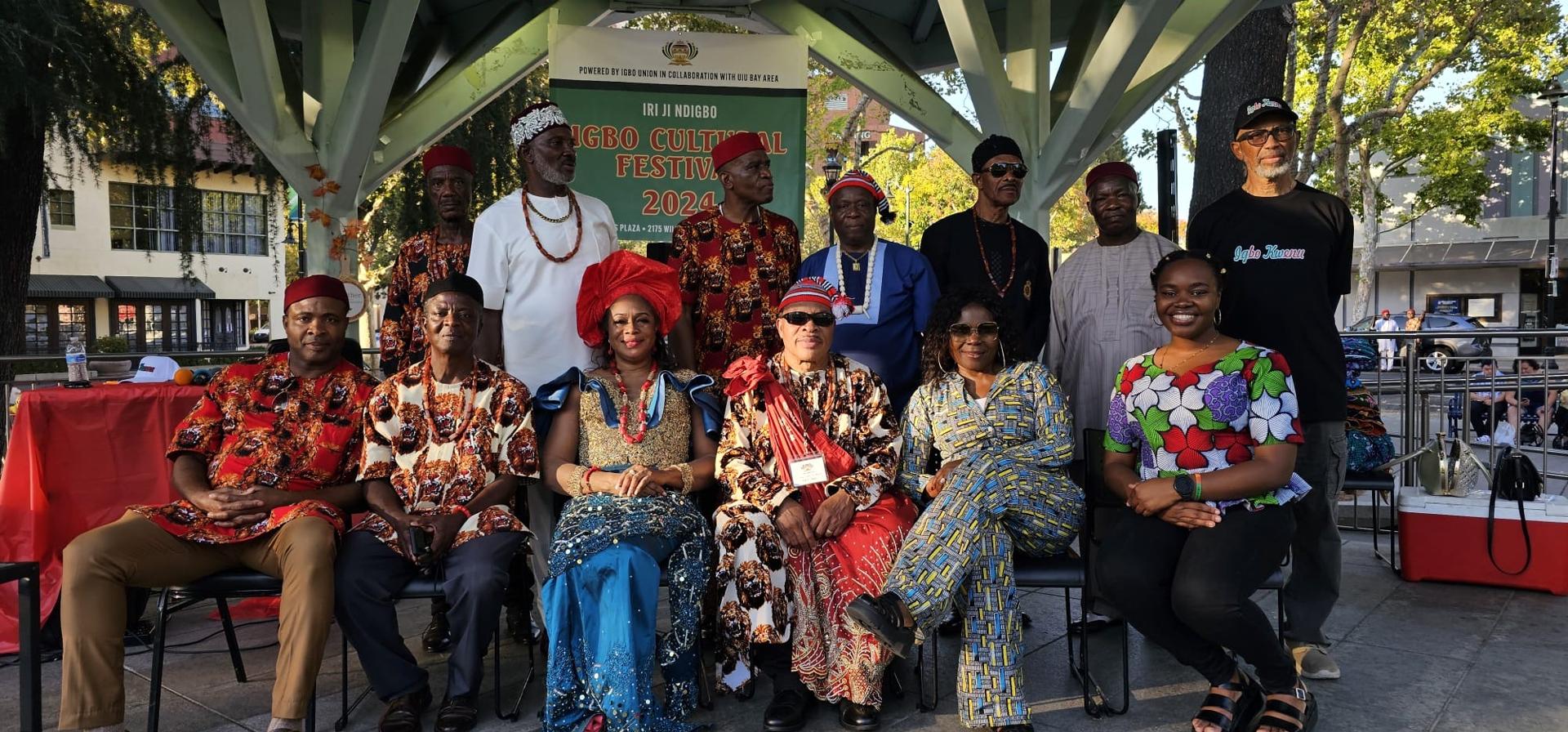 Igbo Union members gathered for a community portrait