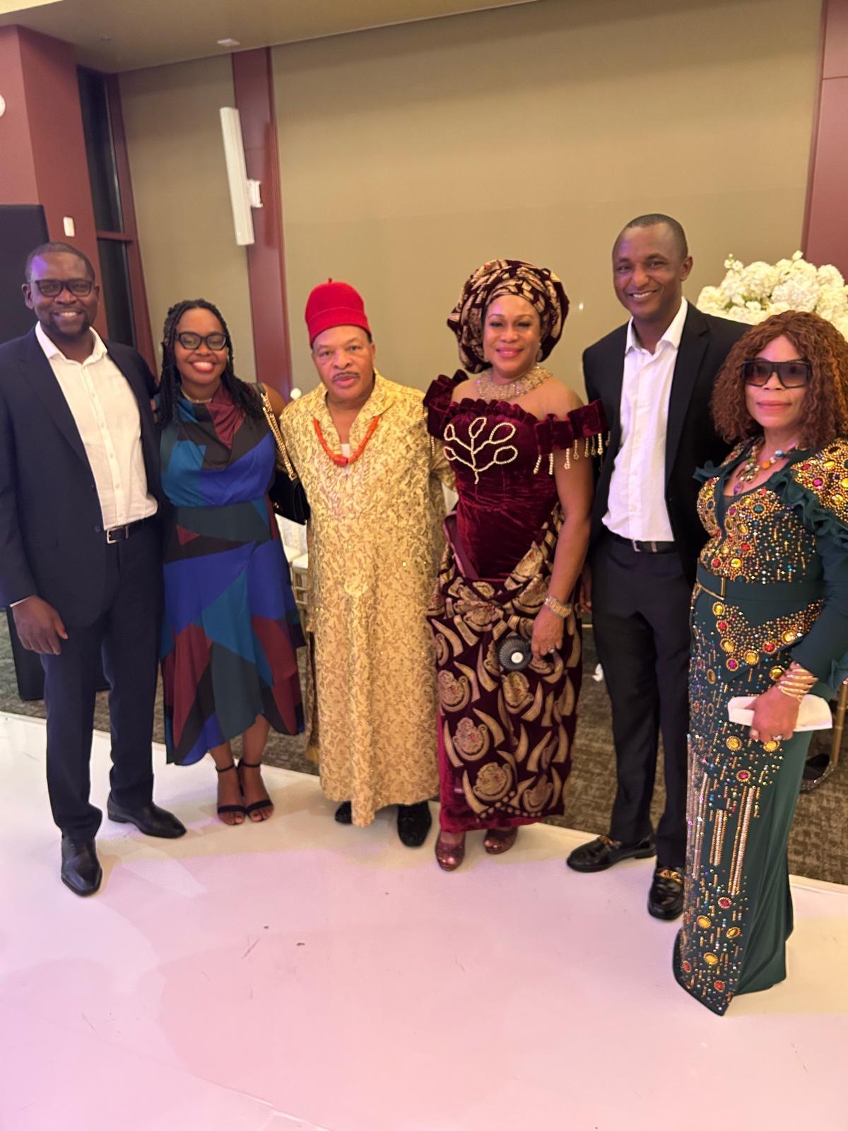 Community members dressed for a formal Igbo Union gathering