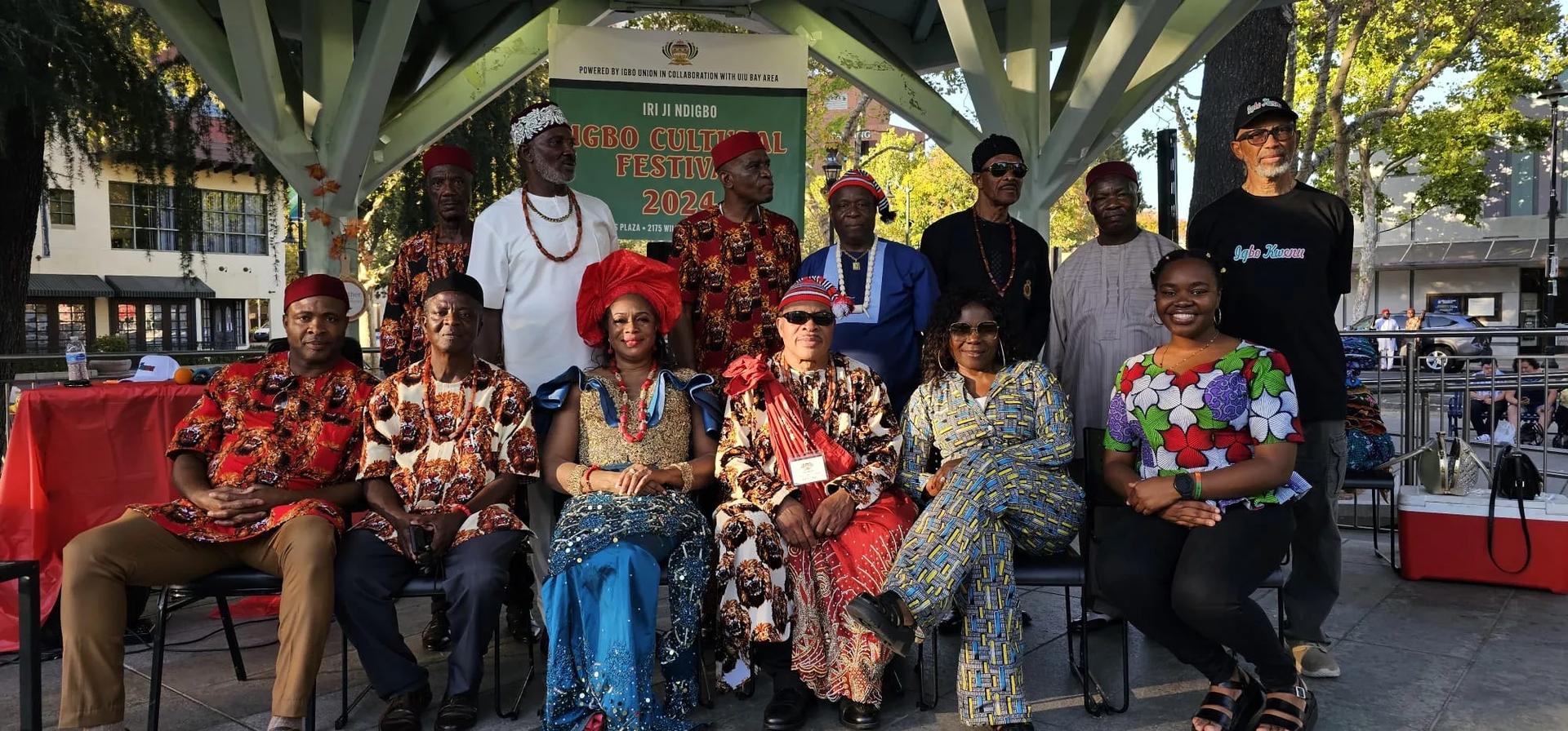 Igbo Union members gathered for a community portrait